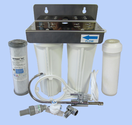 Nitrate Reduction Twin Under Bench Water Filter.